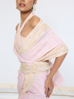 Handwoven Dusty Peach Saree