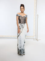 Handwoven Black Printed Saree