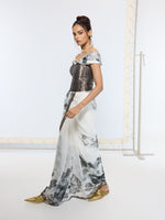 Handwoven Black Printed Saree