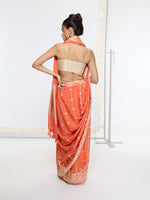 Handwoven Rusty Orange Saree