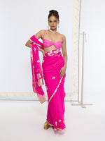 Handwoven Fuchsia Pink Saree
