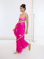 Handwoven Fuchsia Pink Saree