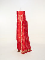 Handwoven Red Banarasi Suit Set