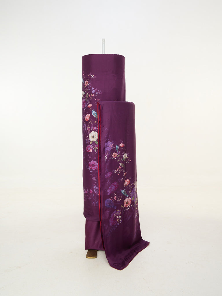 Handwoven Purple Banarasi Suit Set