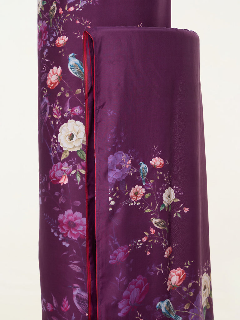 Handwoven Purple Banarasi Suit Set