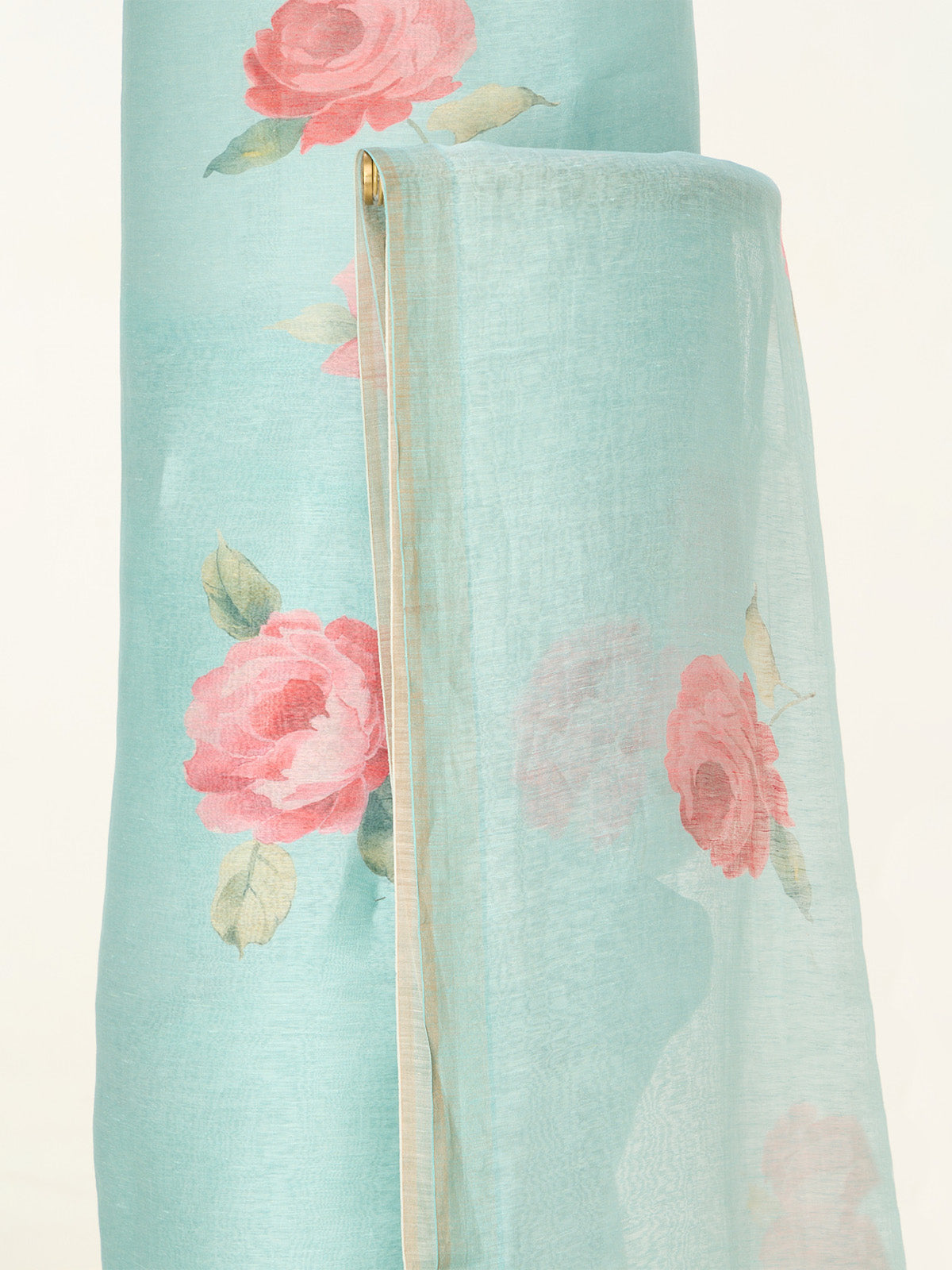 Turquoise Printed Suit Set