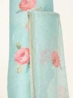 Turquoise Printed Suit Set
