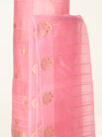 Handwoven Pink Banarasi Suit Set