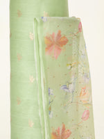 Handwoven Pistachio Banarasi Suit Set
