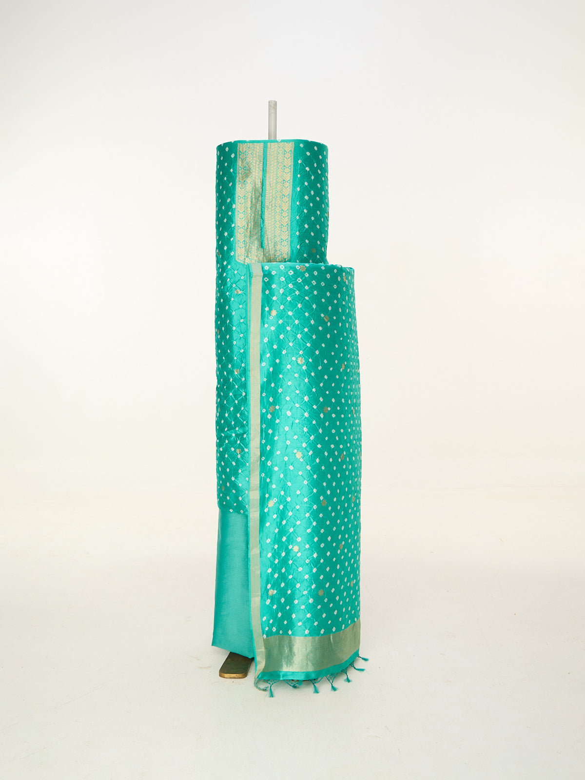 Handwoven Sea Green Banarasi Suit Set