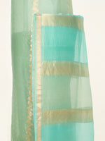 Handwoven Sea Green Banarasi Suit Set