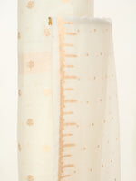 Handwoven Off-White Banarasi Suit Set