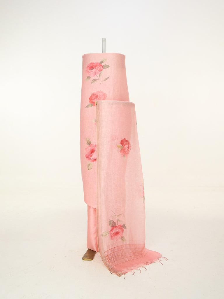Pink Printed Suit Set