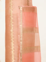 Handwoven Peach Banarasi Suit Set