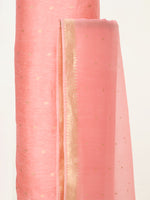 Handwoven Coral Pink Banarasi Suit Set