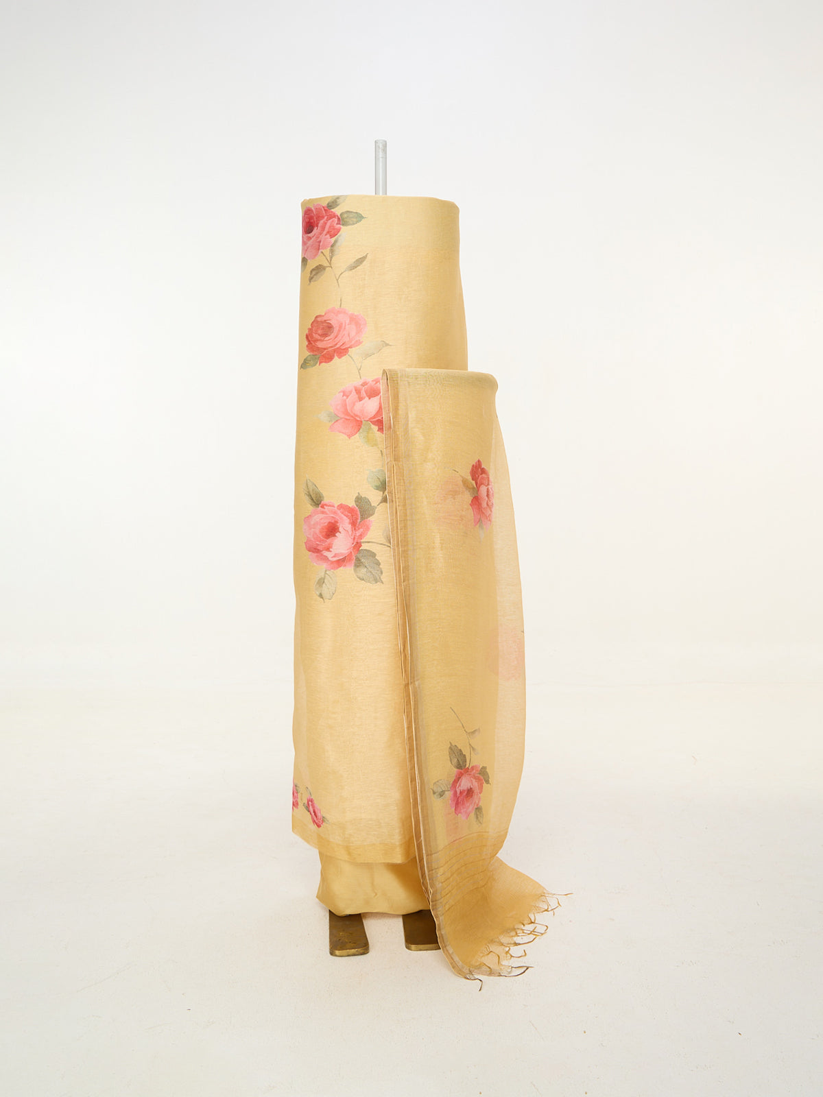 Yellow Printed Suit Set