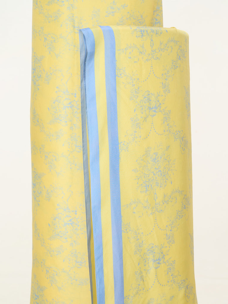 Lemon Yellow Printed Suit Set