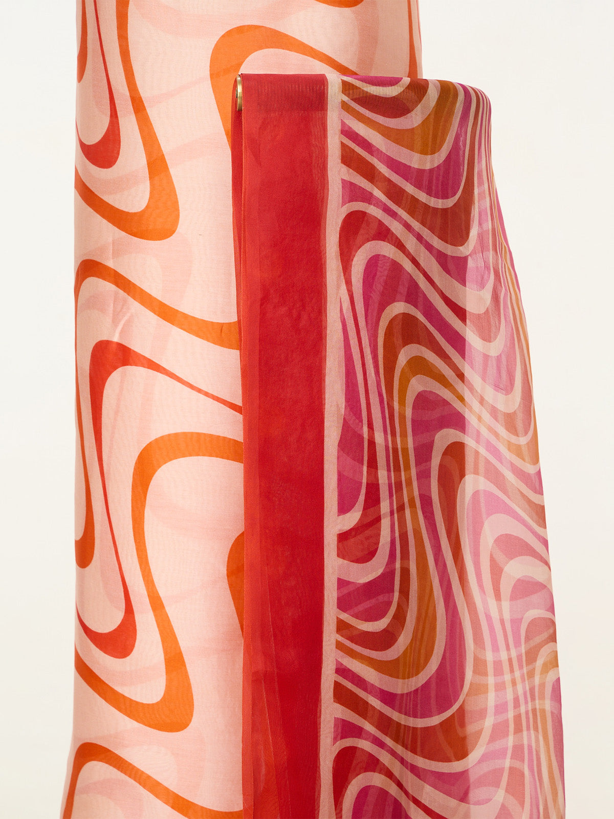 Red Printed Cotton Suit Set