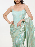 Handwoven Green Tissue Kanjivaram Saree