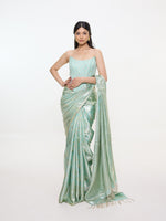 Handwoven Green Tissue Kanjivaram Saree