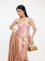 Handwoven Peach Silk Kanjivaram Saree