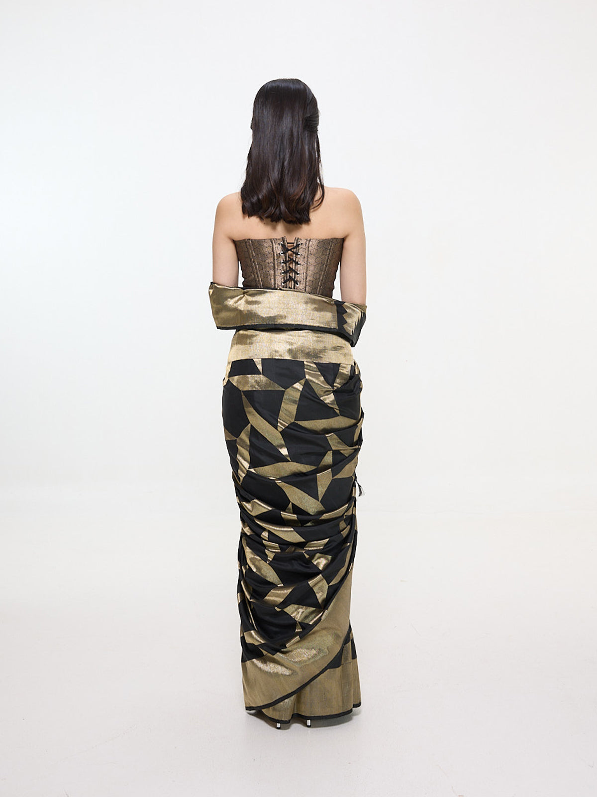 Handwoven Black Silk Kanjivaram Saree