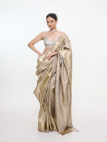 Handwoven Gold Silk Kanjivaram Saree