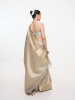 Handwoven Gold Silk Kanjivaram Saree