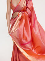 Handwoven Red Silk Kanjivaram Saree
