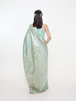 Handwoven Sea-Green Tissue Kanjivaram Saree