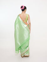 Handwoven Pistachio Silk Kanjivaram Saree