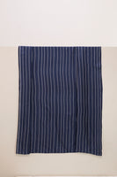 Handwoven Navy Blue Banarasi Silk Fabric