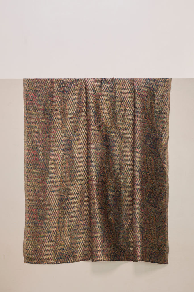 Digital Print Garnet Silk Fabric