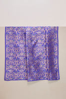 Handwoven Purple Banarasi Silk Fabric