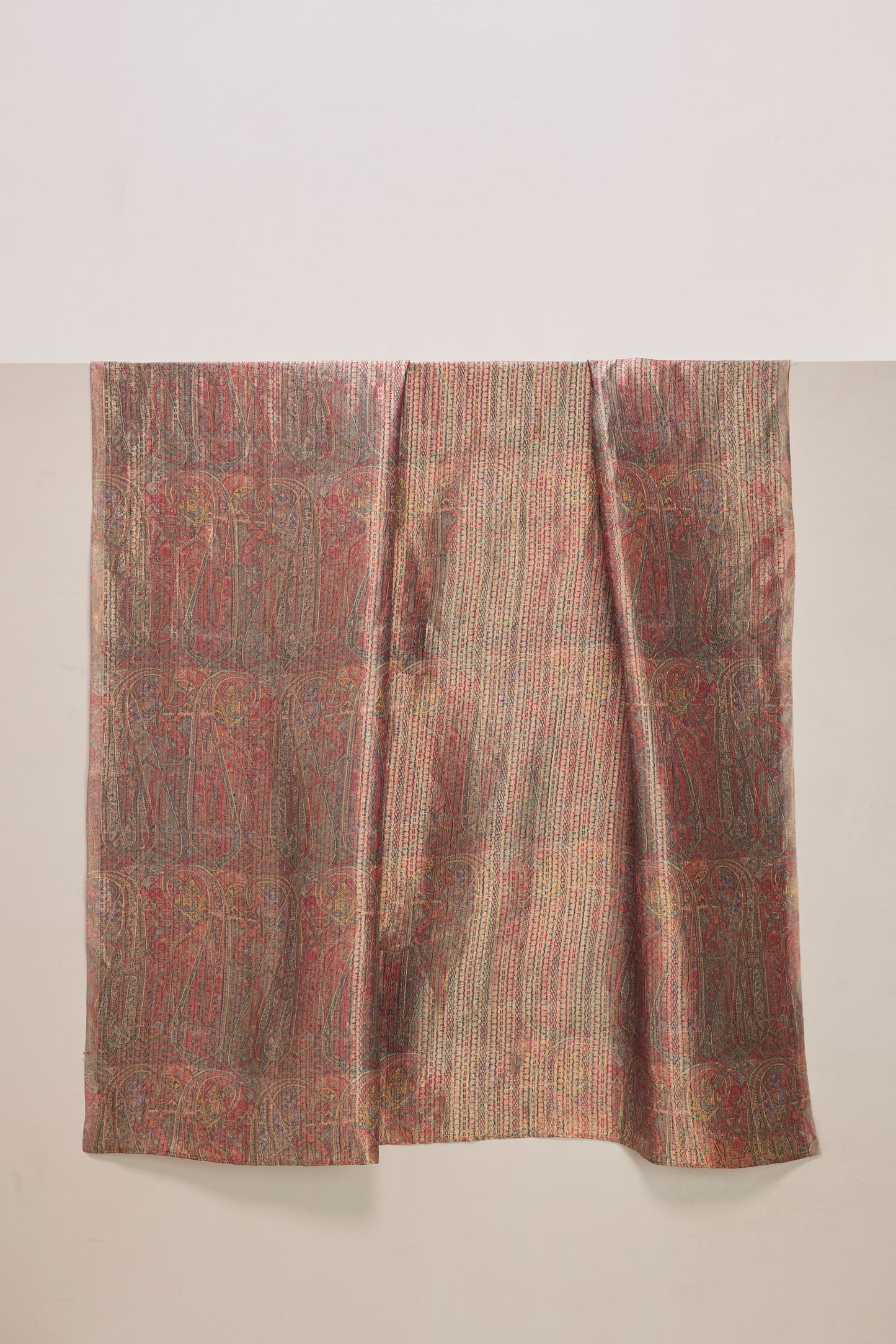 Digital Print Red Satin Fabric