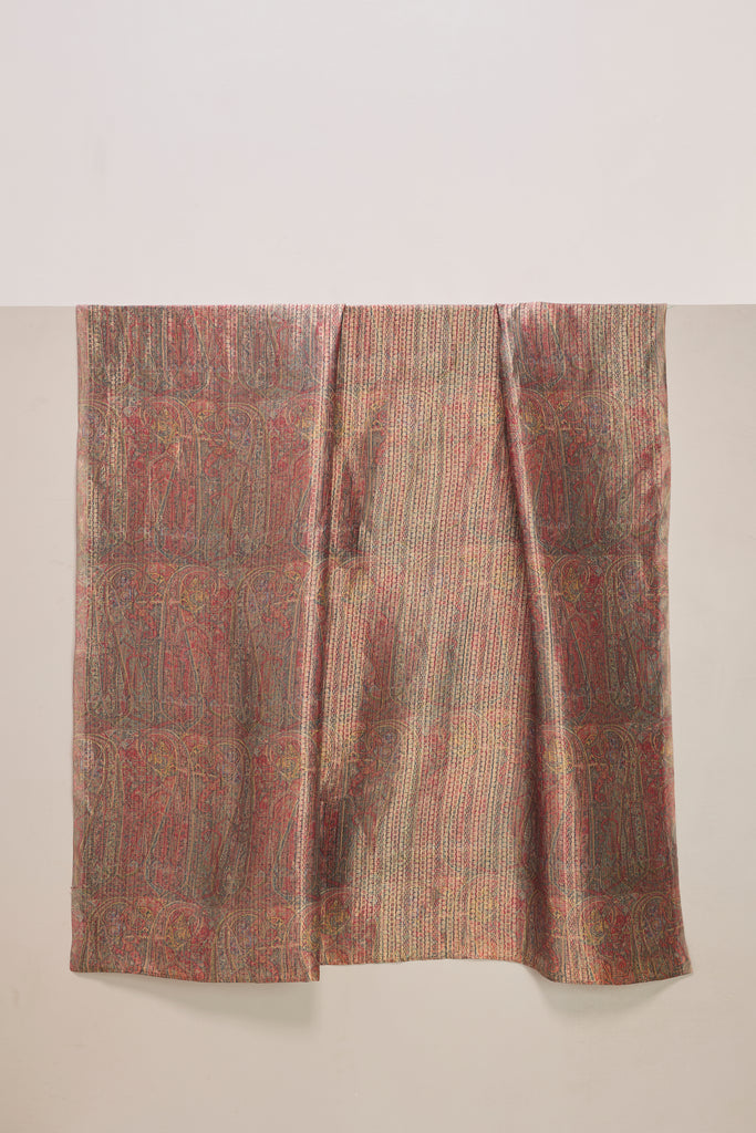 Digital Print Red Satin Fabric
