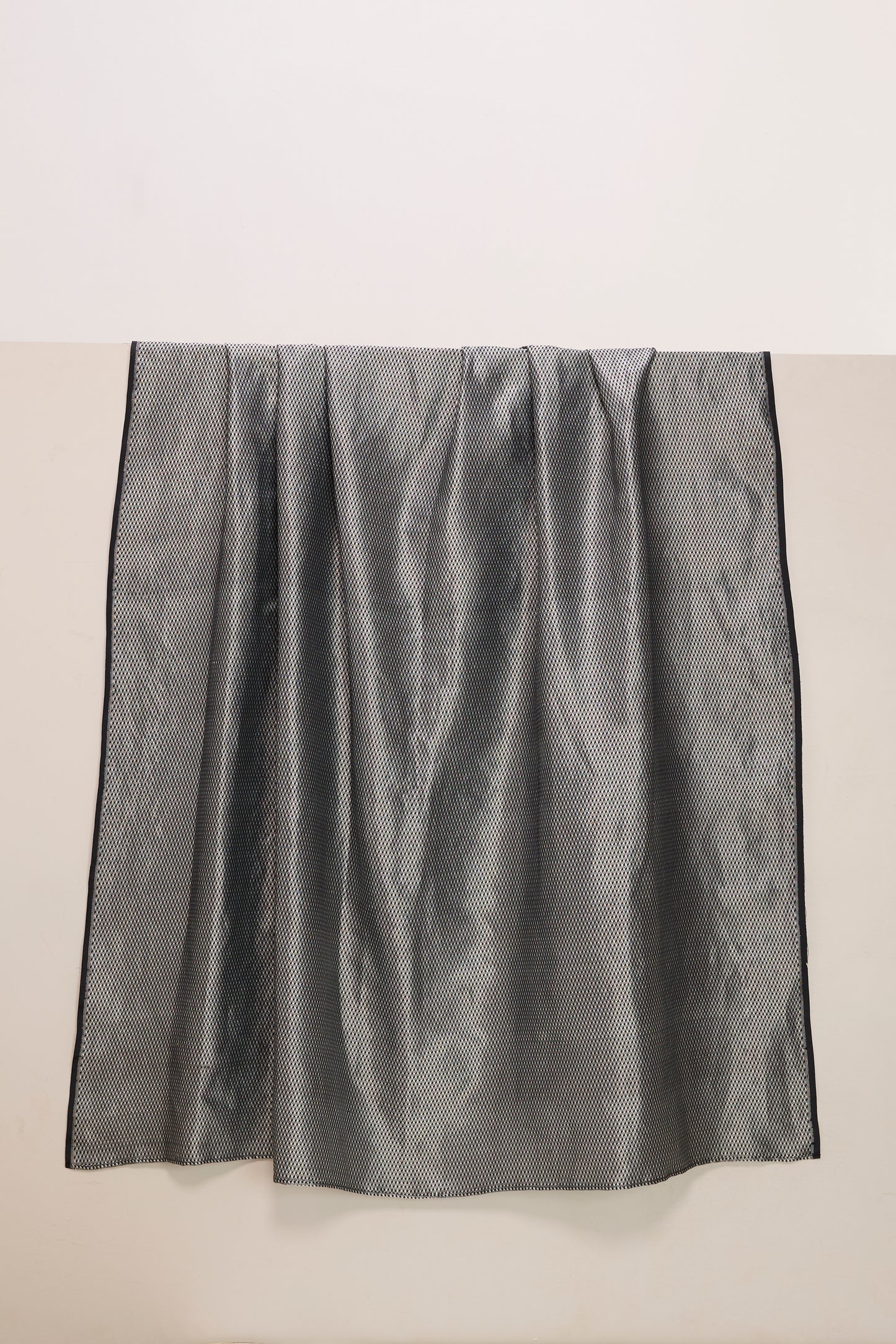 Handwoven Black Banarasi Silk Fabric