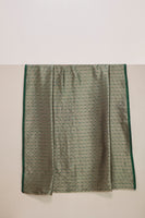 Handwoven Bottle Green Banarasi Silk Fabric