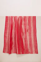 Handwoven Red Banarasi Satin Fabric