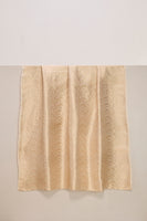 Handwoven Champagne Gold Banarasi Georgette Fabric