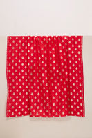 Handwoven Red Banarasi Silk Fabric