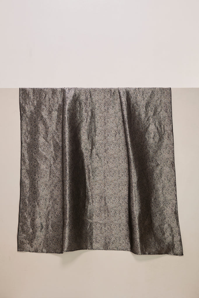 Handwoven Black Banarasi Tissue Fabric