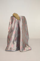 Handwoven Champagne Gold Banarasi Georgette Fabric
