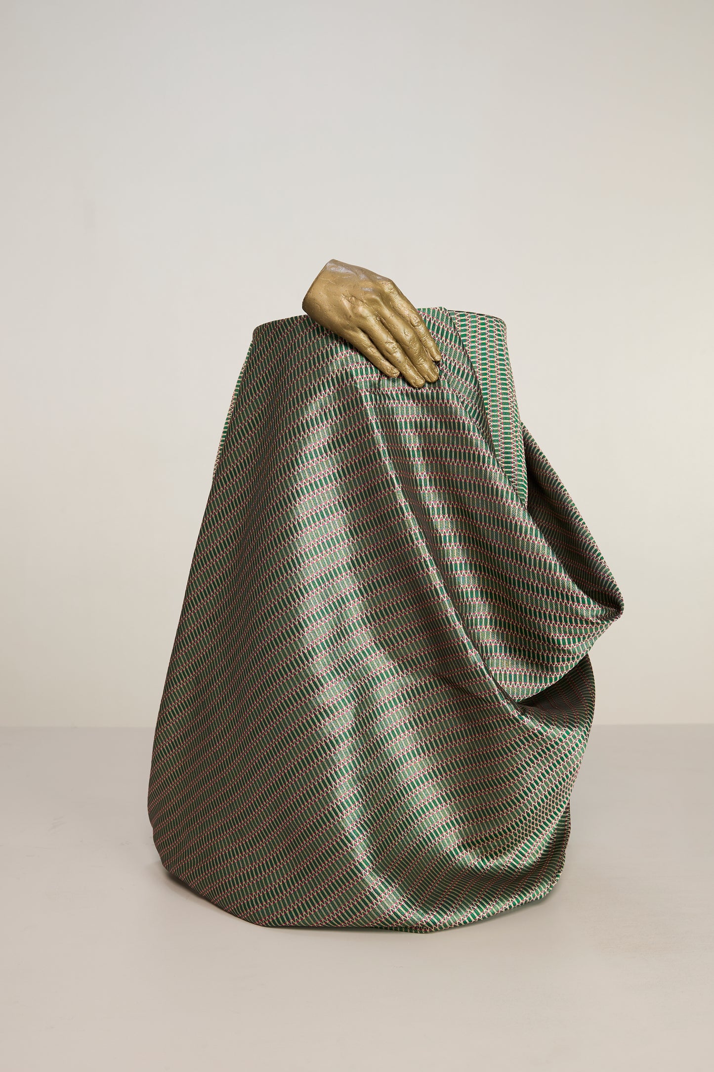 Handwoven Bottle Green Banarasi Silk Fabric