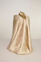 Handwoven Ivory-Gold Banarasi Georgette Fabric
