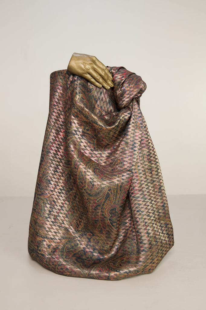 Digital Print Garnet Silk Fabric