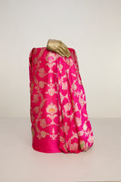 Handwoven Pink Banarasi Silk Fabric