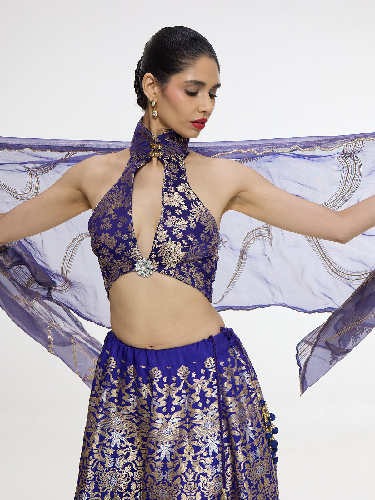 Handwoven Indigo Blouse