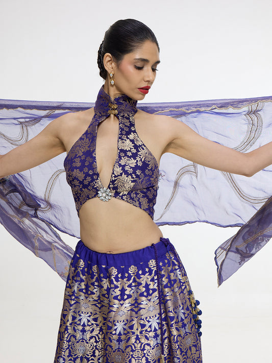 Handwoven Indigo Blouse