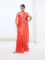 Handwoven Ruby Red Kanjivaram Saree